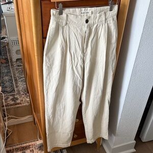 Bram’s Fruit Cream Wide-Leg European Pants